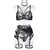 High Quality Sexy Tulle Sheer High Waist Bra and Panty Sets Hollow Out Lace Breathable Mental Ring Steel Erotic Lingerie Women