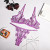 Night Wear Sexy Lace Two Piece Set Bra and G String Briefs Panty Set Transparent Erotic Sexy Lingerie Woman Lingerie Erotic
