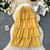 Autumn A-Line Skirt Women Casual High Waist Midi Skirts For Girls Sweet Skirt Clothes Women Wholesale