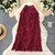 Spring Pleated Tassel Skirt Women Elegant High Waist Office Lady Skirts