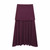 HH Elegant Midi Skirt For Women Fashion Solid A-line High Waist Pleated Side Zipper Long Skirt Vintage Skirts Chic Bottom