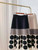 [EWQ]Japan Style Polka Dots Knitted High Waist Skirt Women's 2025 New Autumn Winter Oofice Lady Elastic A-line Pleated Midiskirt