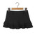 Summer Clothes Tweed Pleated Skirt Women Black Mini Skirts For Woman Preppy Low Waist Pleated Layered Casual Short Skirts Blue
