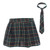Womens Plaid Pleated Skirts With Necktie Harajuku Mini Japanese Preppy Schoolgirls Uniforms Kawaii Skirts Ladies Cosplay Costume