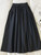 2025 New Casual Elegant High Waist A Line Skirts Women Solid Color Long Skirt Fashion Pockets Pleated Knee Length Skirts Autumn