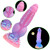 Realistic Dog Dildo 8.5inch Fantasy Monster Dildos Luminous Silicone Thick Pink Dildo Anal Toy with Suction Cup for Women Men