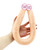 Double headed 55CM long and thick simulated dildo for adult with anal plug for lesbians