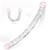 45cm double-headed realistic long dildo, suitable for lesbian couples, gay men, and adults as a sex toy or anal toy