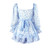 2026 Fashion Floral Jumpsuit With Lantern Sleeve Ruffle Shorts Summer Sexy Backless Women's Dress Square Collar Mini Dress