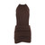 Women's Eco-Friendly Washable Breathable Casual Summer Plain Dyed Solid Knitted Backless Bodycon Elastic Waist Wrap Hem Dress