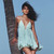 Women Sexy Spaghetti Strap Deep V Neck Flowy Mini Dress Summer Holiday Vacation Dress