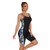 Quick-dry One-piece Swimsuits Backless Long-knee Belly-covering Slim-fitting Sports Boxer Swimsuits for Women Surfing Swimming