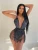 swimsuit women's new European and American sexy deep V swimsuitsNightclub hot girls tassel one-piece swimsuits