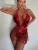 swimsuit women's new European and American sexy deep V swimsuitsNightclub hot girls tassel one-piece swimsuits