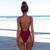 Women's One-piece Swimsuit Sexy Solid Color Shoulder Strap Swimming Bathing Surfing Suit Beach Sports Wear Sexy Swimwear