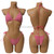 S573 Factory Supply Full Rhinestone Swimwear Swimsuit Two Pieces Sexy Bikini Neon Green Crystal Swimming Bathing Suit for Girl