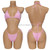 S573 Factory Supply Full Rhinestone Swimwear Swimsuit Two Pieces Sexy Bikini Neon Green Crystal Swimming Bathing Suit for Girl