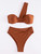 Asymmetric One Shoulder Bikinis Female Swimsuit High Waist Bikini Women Swimwear Two-pieces Bikini Set Bather Bathing Suit Swim