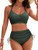 Circyy Backless Swimsuit Women Cheetah Print Fashion Bikini Set High Waisted Drawstring Split Swimsuit Summer 2025 New Beachwear