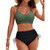Circyy Backless Swimsuit Women Cheetah Print Fashion Bikini Set High Waisted Drawstring Split Swimsuit Summer 2025 New Beachwear