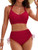 Circyy Backless Swimsuit Women Cheetah Print Fashion Bikini Set High Waisted Drawstring Split Swimsuit Summer 2025 New Beachwear