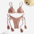 Cikini-Three-Point Bra for Women, Swimsuit Tie Rope, Swimming Pool Wear, Sexy Bikini, Hot Selling, New Fashion, 2022