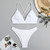 2026 V Neck Two Piece Solid Bikini Back String Women Swimwear Female Swimsuit Bathers Bathing Swimming Suit Beachwear Summer