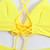 2026 V Neck Two Piece Solid Bikini Back String Women Swimwear Female Swimsuit Bathers Bathing Swimming Suit Beachwear Summer