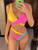 S -XL Splicing Bikini Female Swimsuit Women Swimwear Two-piece Bikini set Asymmetric Mid Waist Bather Bathing Suit Swim V2423