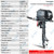 4 Stroke 6HP 9.8HP 9.9HP 15HP 20HP 60HP Outboard Motor Marine Engine
