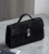 SAVETTE Brand 2025 New The Symmetry Pochette Genuine Leather Tote Women's Simple Handbag Small Square Row Bag Rectangular Bags