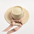 Hats for Women Flat Top Ribbon Bowknot Elegant Straw Sun Hats Summer Sun Protection Beach Hat Gorras Hombre