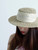 Women's Summer Sun Hat 100% Natural Straw Flat Top Caps Elegant Ladies Boater Hats Handmade Sun Protection Beach Outdoor Caps