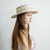 Women's Summer Sun Hat 100% Natural Straw Flat Top Caps Elegant Ladies Boater Hats Handmade Sun Protection Beach Outdoor Caps
