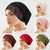 Lace edge headscarf hat for women, solid color simple pullover hat, soft, comfortable, breathable