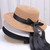 Spring Summer Classics Straw Hat Female Flat Top Bucket Hats Chapeu Sweet Bow Sombrero Mujer Fedora Sun Cap Panama Bob