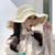 Women Summer Beach Sun Hat Women Wide Brim Summer Hat Portable Foldable Design Elegant Straw Hats for Pool Park Vacation Camping
