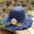 Women's Summer Sun Hat Wide Brim Elegant Crochet Straw Hat Fresh Holiday Seaside Beach Hat for Outdoor Sports Hiking Travel