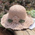 Women's Summer Sun Hat Wide Brim Elegant Crochet Straw Hat Fresh Holiday Seaside Beach Hat for Outdoor Sports Hiking Travel