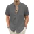 Men's Lightweight Hawaiian Shirts Cotton Linen Breathable Short Sleeve Shirts Vacation Beach Casual Summer Men Tops with Pocket