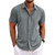 Summer Cotton Linen Shirts for Men Casual Short Sleeved Shirts Blouses Solid Turn-Down Collar Formal Beach Shirts Male Clothing