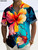 Flamingo Parrot 3D Print Hawaiian Shirt Men Women Fashion Turn Down Beach Shirts 2025 Blouse Vocation Turn Down Collar Camisa