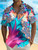 Flamingo Parrot 3D Print Hawaiian Shirt Men Women Fashion Turn Down Beach Shirts 2025 Blouse Vocation Turn Down Collar Camisa