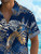 Hawaiian Plant Golden Leaves 3D Print Men's hawaiian Shirt Outdoor Street Casual Summer Turndown Short Sleeve Polyester Shirt