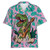 Hip Hop Dinosaur 3D Printed Hawaiian Beach Shirt Funny Animal Shirts For Men Clothes Fashion Tyrannosaurus Lapel Blouse Boy Tops