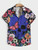 Men Shirt Fashion Skull Pattern 3D Print short Sleeves Shirts Casual Design Short Sleeve Shirts Fashion Button Tops