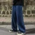 
 Men's Casual Long Jeans Classic Man Straight Denim Wide-leg Pants Gyms Solid Color Light Blue Grey Black M-3XL