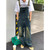 Cleanfit Retro American Sle Men's Denim Overalls Loose Straight Leg Patchwork Jeans Vintage Waed Trendy Casual Trousers