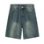 Men Designer Brand Casual Shorts Male Baggy Streetwear Knee Lenght Denim Short Pants Summer Fashion Daily Wide Leg Short Jeans