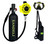 1-liter scuba tank, spare tank, regulator, breathing apparatus, diving gear